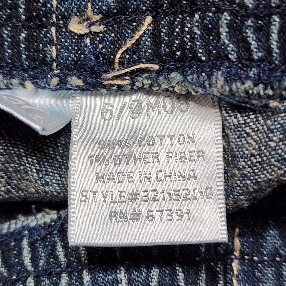 Miniwear Denim Blue Jean Pants For Baby Size 6-9 Mo - Picture 7 of 8
